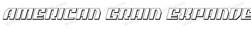 American Grain Expanded Italic字体转换